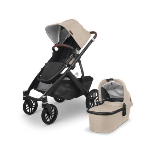UPPAbaby VISTA V2 - Liam (Oat Melange/Carbon/Chestnut Leather)