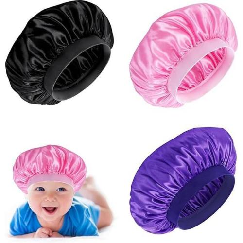 1pc Satin Bonnet Sleeping Cap - Soft Silk Night Hat Toddle - TikTok Shop