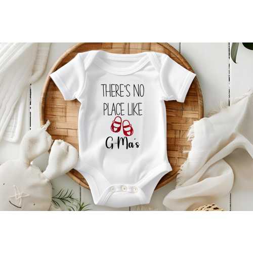 Personalized wizard of oz inspired Baby Onesie® – "There's No Place Like G-Ma's, Auntie's, Nana's" Custom Infant Bodysuit