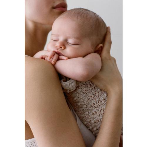 ROMANTIC KNIT ROMPER - Light beige | ZARA United States