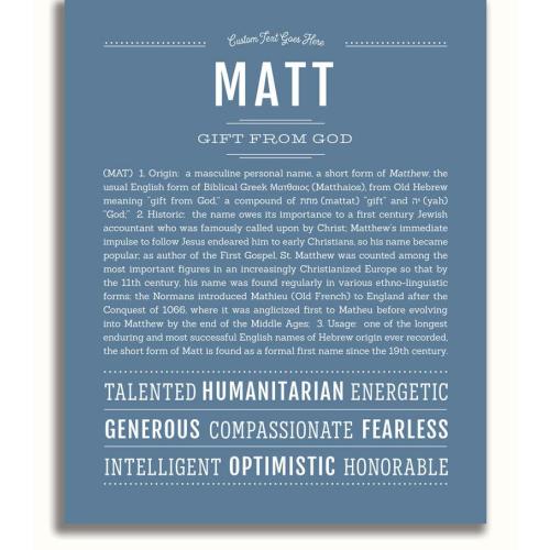 Liam Personalized Name Meaning Art Prints – Name Stories