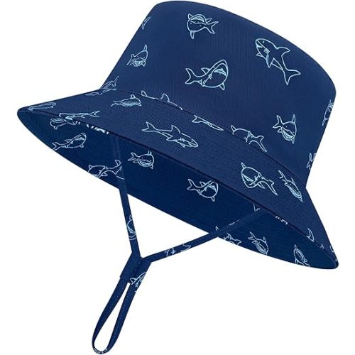 Baby Sun Hat Baby Boy Hats Toddler Hat UPF 50+ Bucket Hat for Baby Girls Infant Beach Hat with Wide Brim Kids Caps