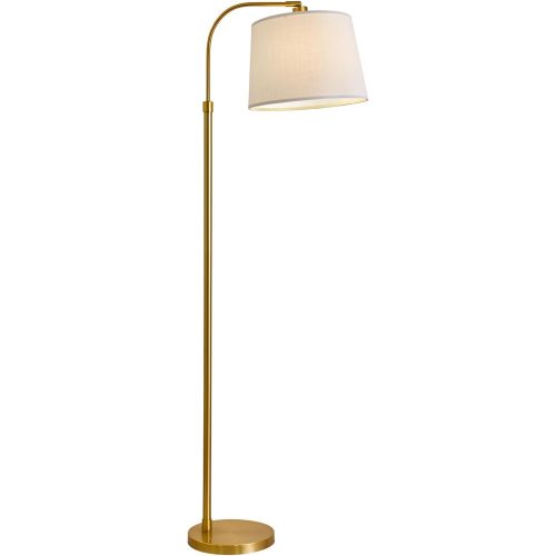 Oneach 62" Gold Floor Lamp for Living Rooms Tall Arc Standing Lamps with Remote Bedrooms Industrial Corner Nursery Girls Kid Vintage Mid-Century Modern Reading Light Office(Bulb Included)