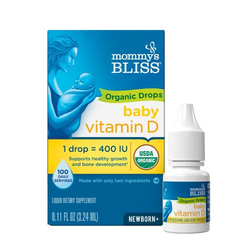 Mommy's Bliss Organic Baby Vitamin D Drops, 0.11 FL OZ