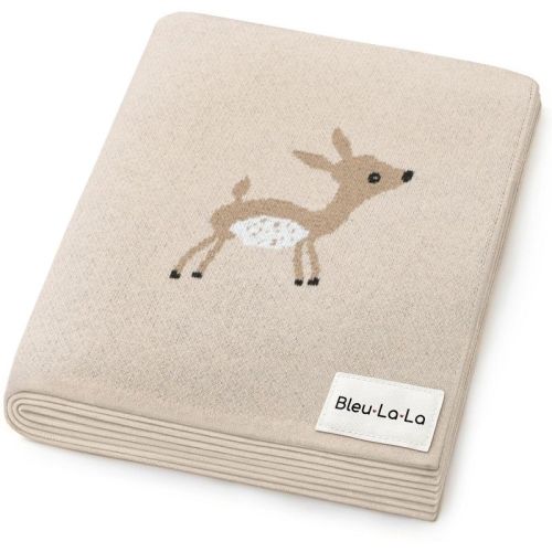 100% Luxury Cotton Soft Knit Swaddle Baby Blanket for Blanket for Newborns and Infants Boys and Girls