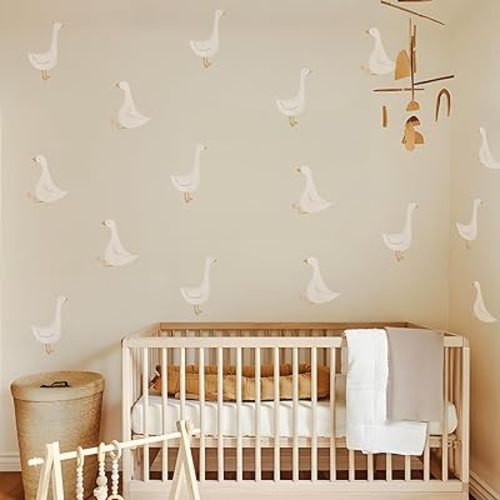 QUCHENG Boho Watercolor Nursery Wall Stickers Kid Room Wall Decals Removable DIY Decor PVC 4 Sheets