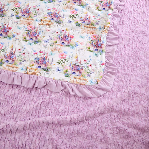 Katrina Minky Ruffled Luxe Patoo® Blanket