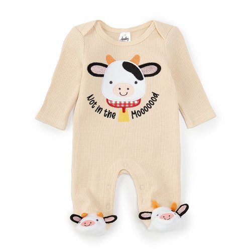 Baby Starters Baby Newborn-9 Months Farm Print Footed Coverall