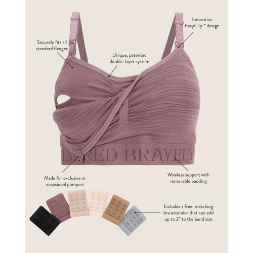 Sublime® Hands-Free Pumping & Nursing Bra | Black