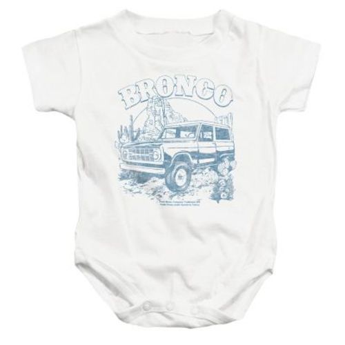 Baby Ford Bronco Desert Blue Mono Infant Bodysuit, White, 24 Months