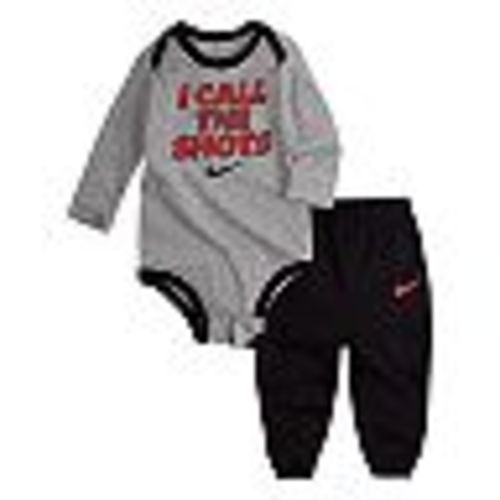 Baby Boy Nike 2 Piece "I Call The Shots" Bodysuit & French Terry Pants Set