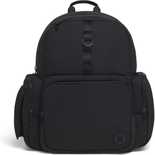 Huggies Day Pack Diaper Backpack, Black/Solid, One Size