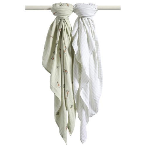 2-Pack Assorted Muslin Swaddles