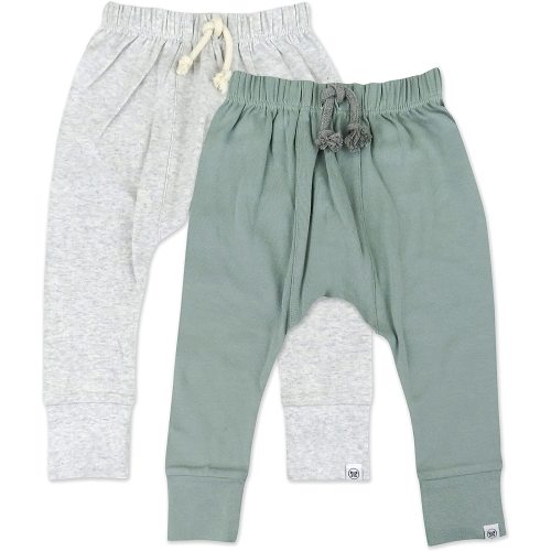 HonestBaby Baby Organic Cotton Honest Pants Multi Pack - 6-9 Month - 2-pack Morning Mountains