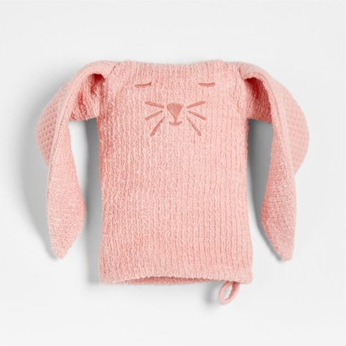 Bunny Organic Waffle Baby Bath Mitt