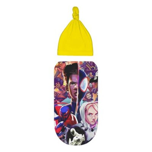 Spider-Man Into the Spider newborn swaddle blanket is made of high-quality polyester, which is very soft and skin-friendly, with good warmth retention and elasticity, keeping the baby warm.