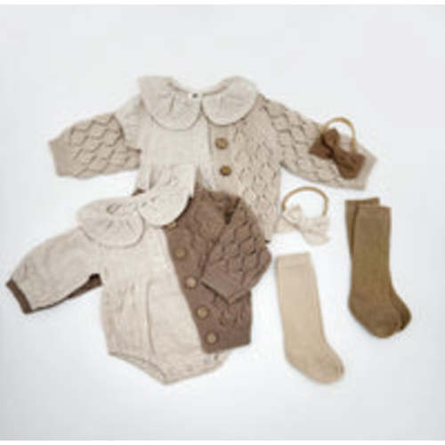 Adalia Gingham Romper Set – Olive and Cradle