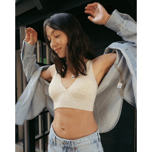 Sublime® Bamboo Maternity & Nursing Plunge Bra | Black - Kindred Bravely