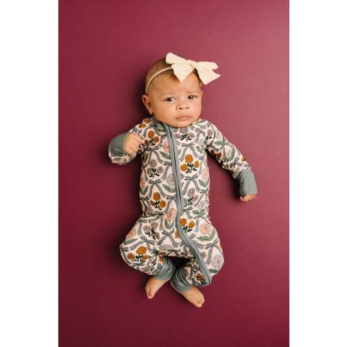 Little One Shop Co. Cottage Bow Bamboo Sleeper - Cottage Bow Bamboo Sleeper