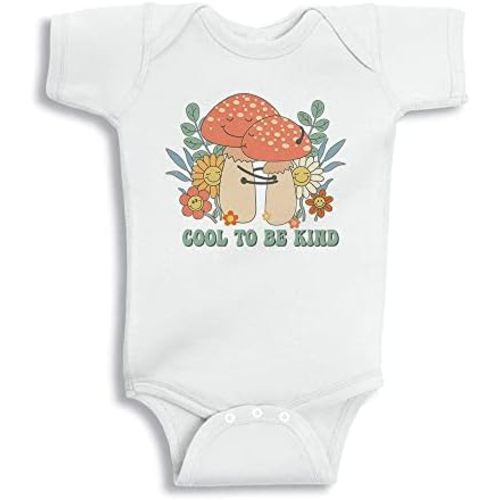 Mushroom Cool to Be Kind Baby Infant Bodysuit