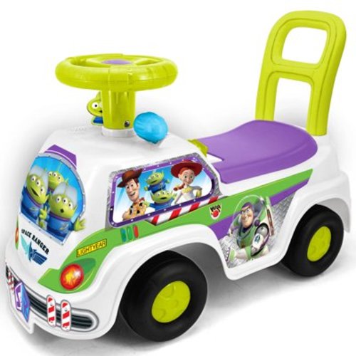 Kiddieland: Adventure Ride-On - Buzz Lightyear - Disney Space Light & Sound Foot-To-Floor Vehicle, Interactive Dashboard, Push Handle, Toddlers 12mo+