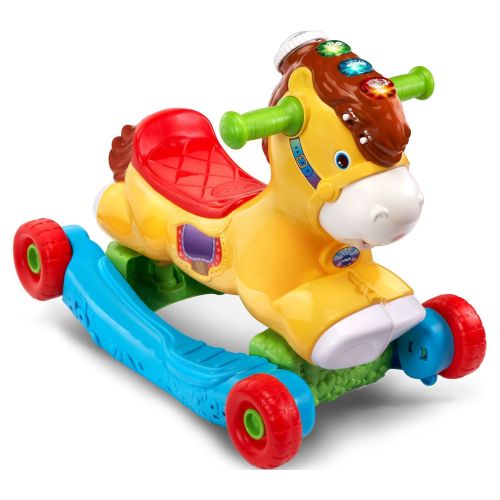 VTech Gallop and Rock Learning Pony, Electronic Motion-Activated Pretend Play Ride-on Toy