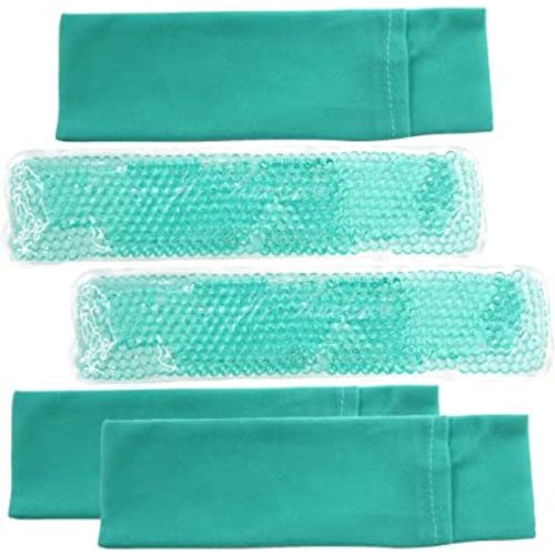 Perineal Cooling Pad, Postpartum Cold Packs Gel Bead Ice Pack Cold Therapy for Women After Pregnancy and Delivery, 2 Ice Pack and 3 Cover (# Teal)