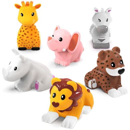Tub Works Savanna Mold Free Bath Toys, 6 Pack