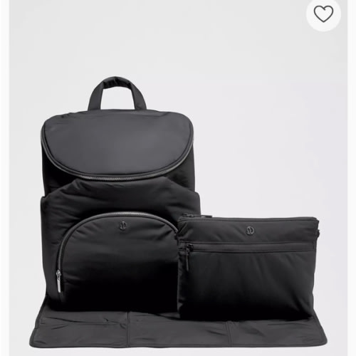 New Parent Backpack 17L Diaper Bag Lululemon - Black/Sheer Oak