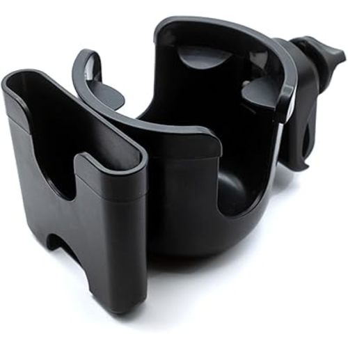 Stroller Cup Holder with Phone Holder, Universal Compatibility for Uppababy, Nuna, Doona Strollers, 2-in-1 Cup Phone Holder for Stroller, Wheelchair, Walker, Bike, Scooter