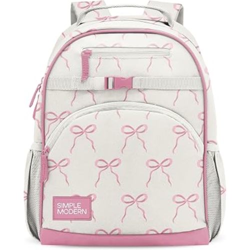 Simple Modern Medium Toddler Backpack for School Girls and Boys | Kindergarten Elementary Kids Backpack | Fletcher Collection | Kids - 15" tall | Bows
