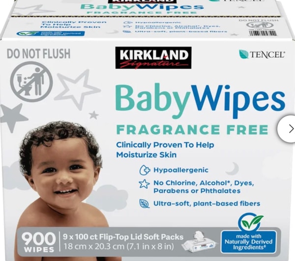 Kirkland Signature Baby Wipes Fragrance Free