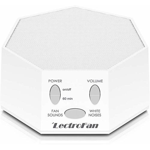 LectroFan Classic White Noise and Fan Sound Machine for Sleeping Adults & Kids - 20 Unique Non-Looping Sounds - Sleep Sound Machine for Adults - Compact Sleep Machine for Office, Home, & Nursery, FFP