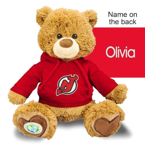 New Jersey Devils Personalized Plush Polly Bear - Red