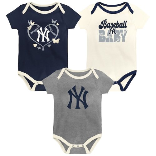 Infant New York Yankees  Outerstuff Home Team 3-Pack Bodysuit Set