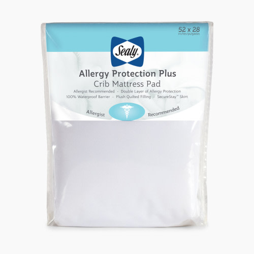 Sealy Allergy Protection Plus Fitted Crib Mattress Pad - Ultimate Protection