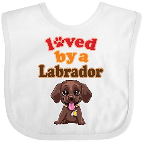 inktastic Labrador Chocolate Lab Baby Bib