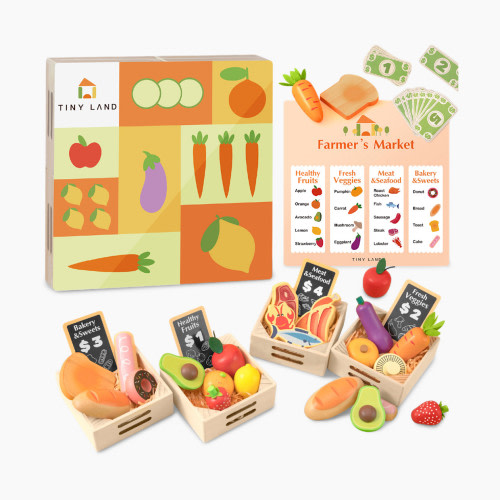Tiny Land Wooden Play Food For Kitchen