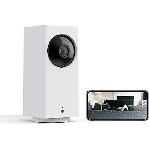 WYZE Cam Pan v2 1080p Pan/Tilt/Zoom Indoor Baby Monitoring Camera with Color Night Vision, Motion and Sound Detection, Home Security Camera Compatible with Alexa & Google Assistant