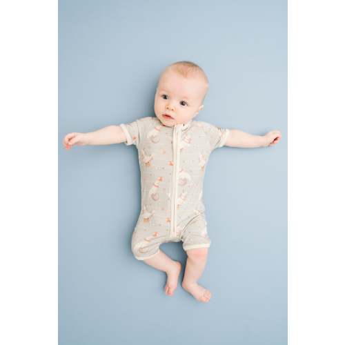 Circus Seal Bamboo Short Romper