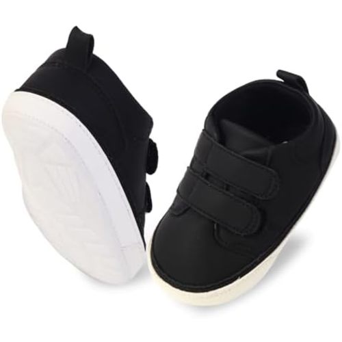 Baby Infant Dress Shoes Boys Girls First Walking Non-Slip PU Leather Sneakers Toddler Crib Shoes Newborn Loafers Flats