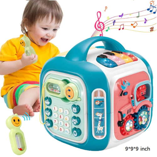 iTeafcom Baby Activity Cube Baby Toys 12-18 Months Infant Toys Gifts for 1 2 3 Year Old Boys Girls Kids Toddlers Learning Educational Toys All in One, Best Christmas Gift for Kids