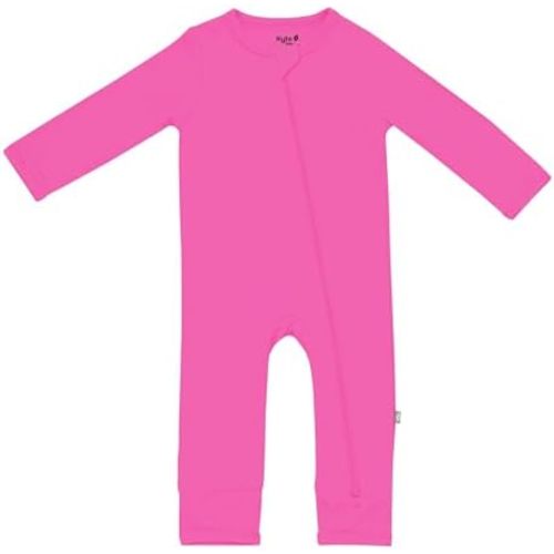 KYTE BABY Unisex Rayon Made From Bamboo Zippered Rompers 0-24 Months