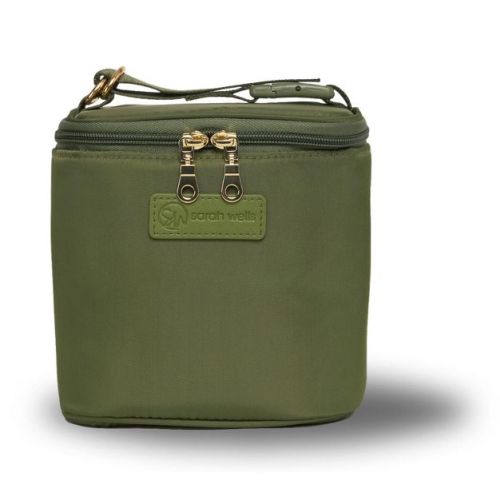 Cold Gold Breastmilk Cooler by Sarah Wells – Insulated Milk Storage with Ice Pack – Machine Washable for Moms Olive