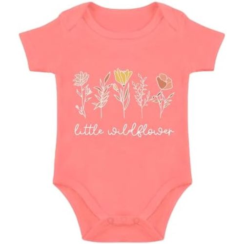 Little Wildflower Baby Bodysuit - Wildflower Birthday Baby Girl Romper
