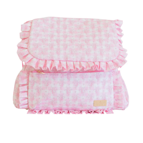 Ruffled Nylon Diaper Bag