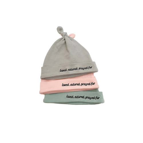 Loved, Adored Prayed For Embroidered Beanie – OUR HOUSE ABOVE