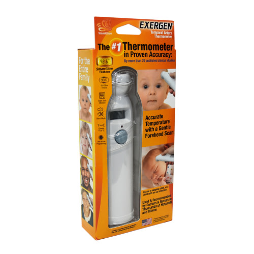 Exergen Digital TemporalScanner Thermometer with SmartGlow Features
