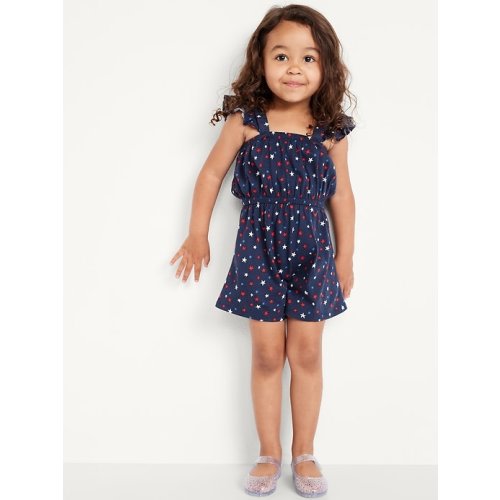Printed Sleeveless Romper for Toddler Girls