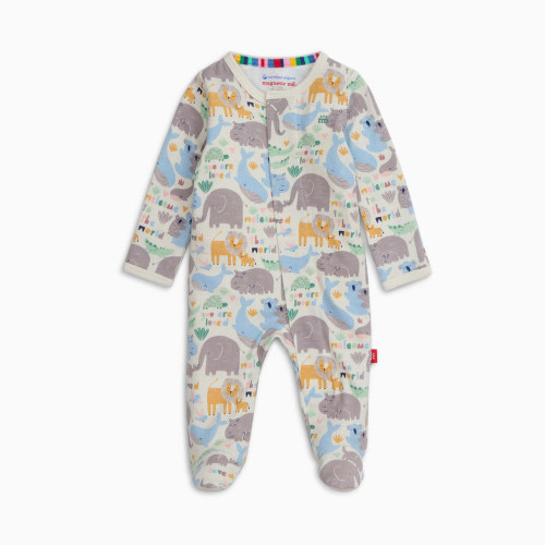 Magnetic Me Organic Cotton Footie - Little Lovin, Newborn